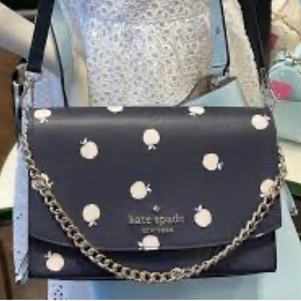 NWT Kate Spade Carson Orchard Toss Saffiano Crossbody Shoulder Bag Blue …